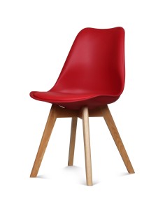 Chaise SCANDINAVE ROUGE 48 X 43 H 83 CM